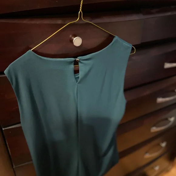 Calvin Klein Green Pleated Blouse - Picture 3 of 3